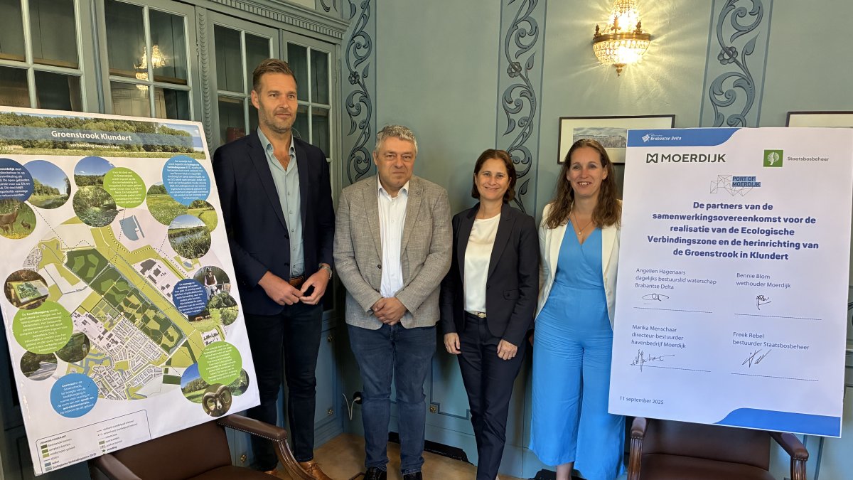 Nieuwe ecologische verbindingszone in Klundert versterkt natuur en waterbeheer in West-Brabant